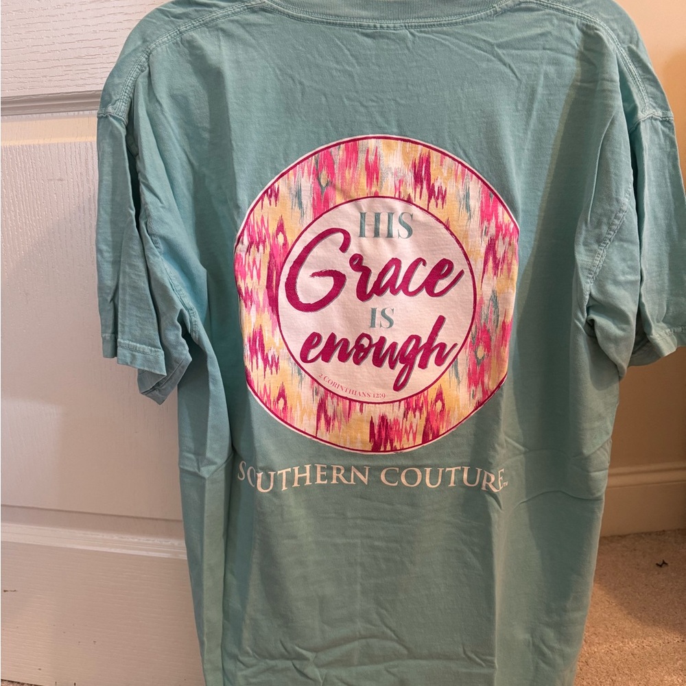 Southern Couture Blue Graphic T-Shirt